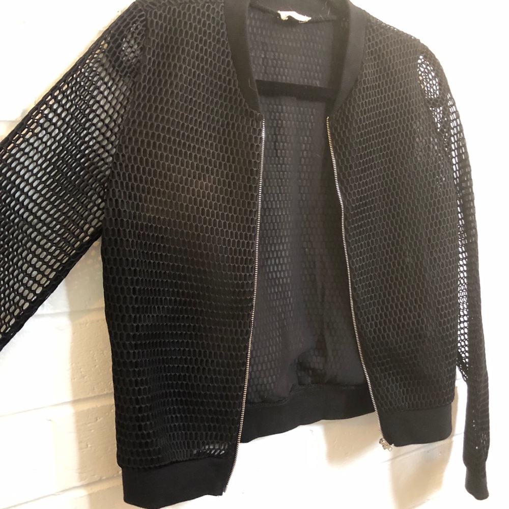 Mesh Jacket with Zipper - Picture 3 of 10